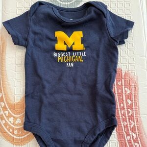 Carter's Navy and Yellow Michigan Fan Bodysuit